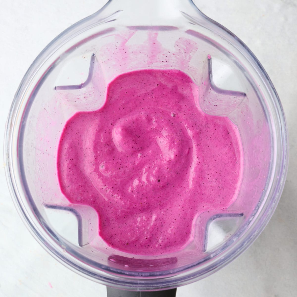 After blending smooth into a bright pink color.