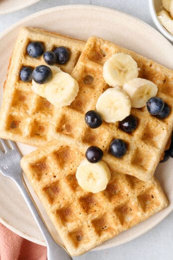 Oatmeal waffles recipe.