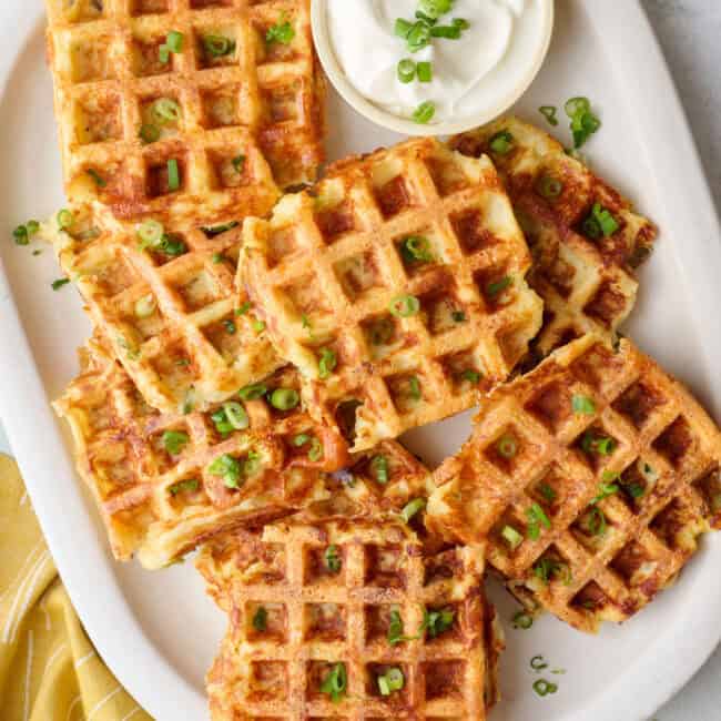 Potato waffle recipe.