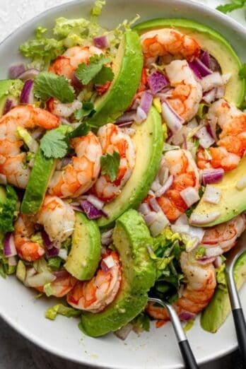 Shrimp avocado recipe.