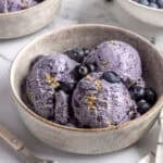 Blueberry ice cream recipe.