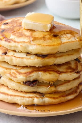 Chocolate chip pancake recipe.