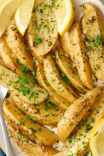Greek lemon potatoes recipe.