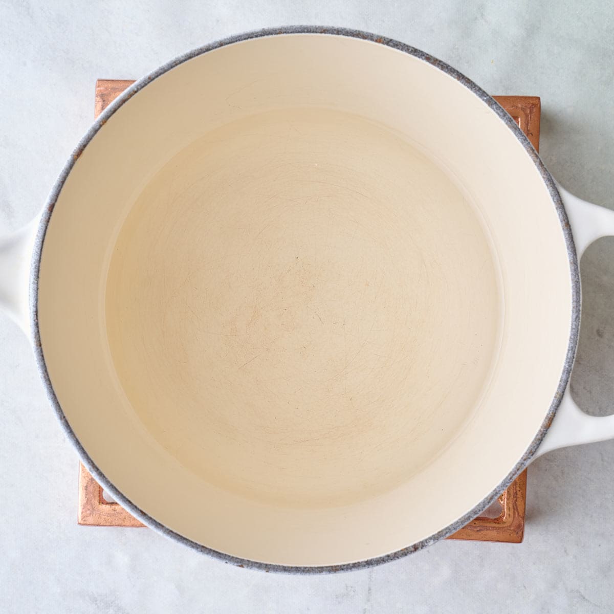 Simple syrup in a pot.