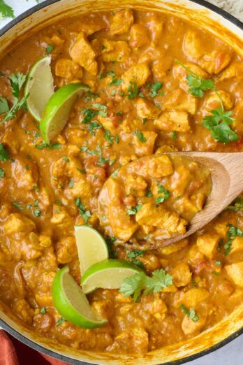 Coconut curry chicken recipe.