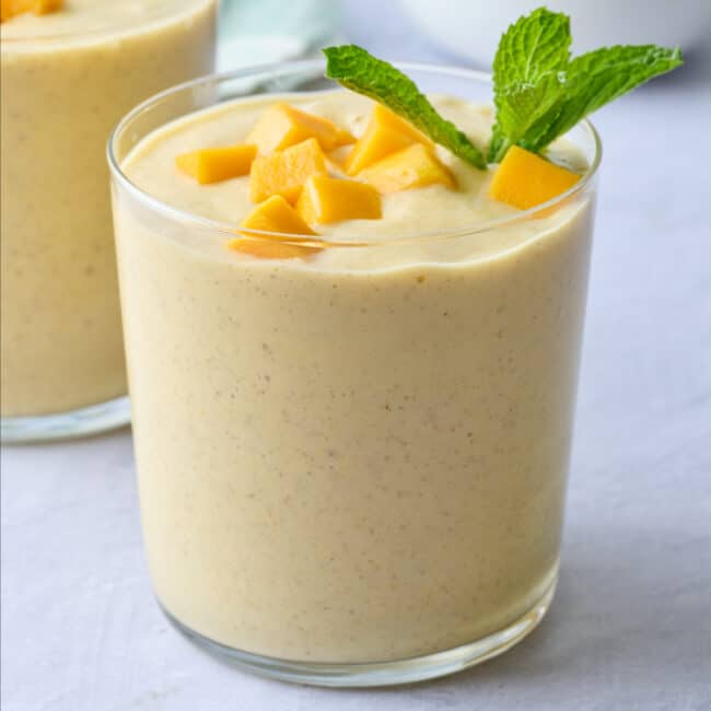 Mango smoothie recipe.