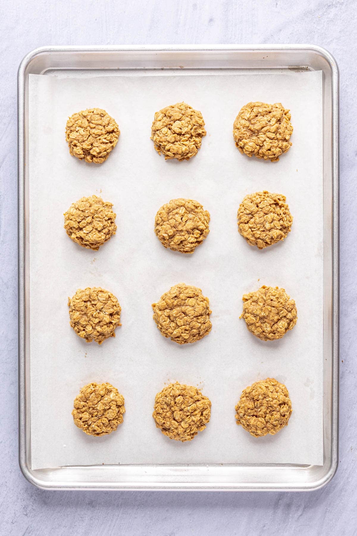 Cookies after baking.