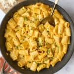 Creamy pumpkin pasta recipe.