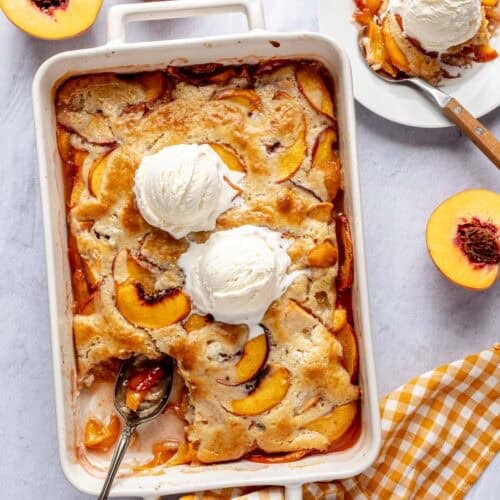 Peach cobbler recipe.