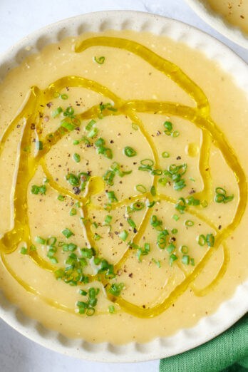Potato leek soup recipe.