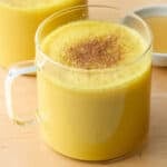 Easy golden milk turmeric latte recipe.
