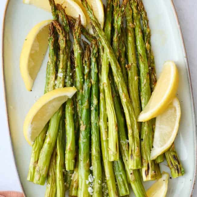 Oven roasted asparagus recipe.