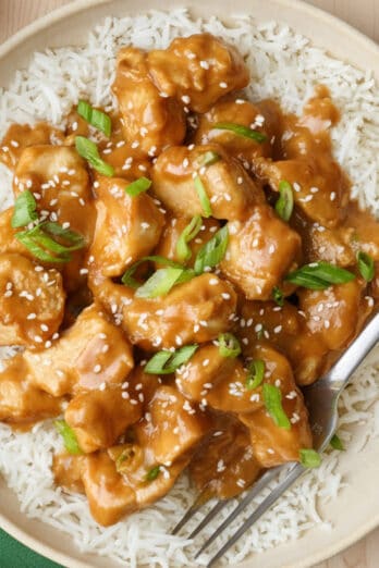 Peanut butter chicken recipe.
