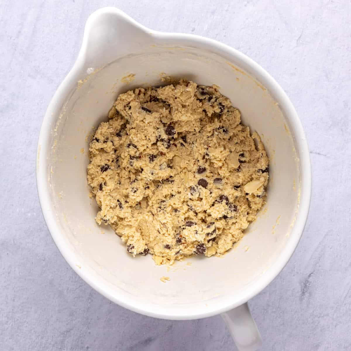 Cookie dough after combining.