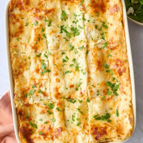 Chicken lasagna recipe.
