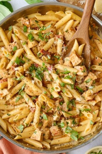 Marry me chicken pasta recipe.