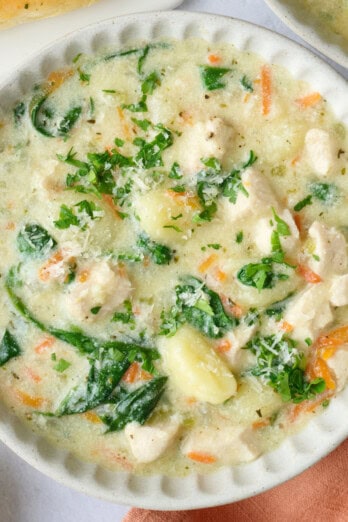 Chicken gnocchi soup recipe.