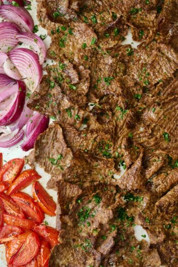 Beef doner kebab recipe.