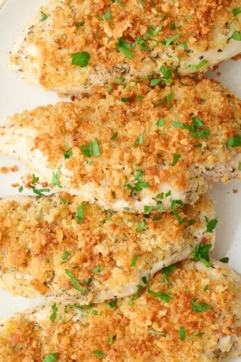 Garlic parmesan chicken recipe.