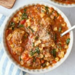 Simple meatball soup recipe.