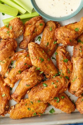 Baked chicken wings recipe.