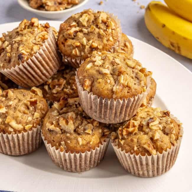 Banana nut muffin recipe.