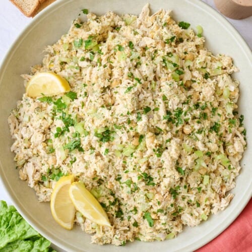 Chicken chickpea salad recipe.