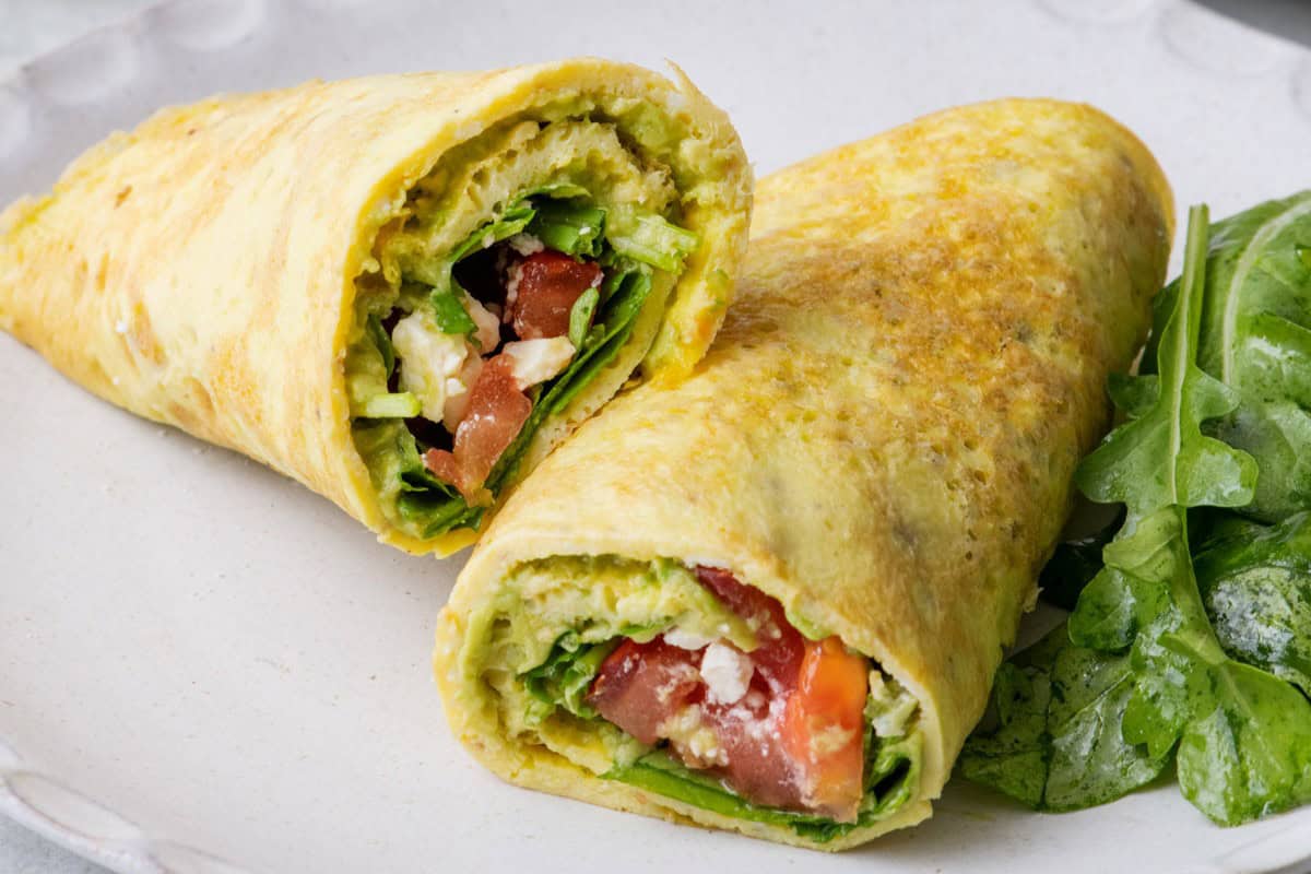 Low carb egg wrap recipe.