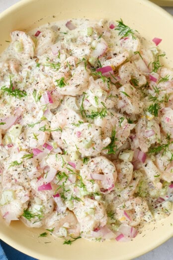 Shrimp salad recipe with mayo.