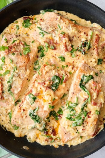 Tuscan salmon recipe.