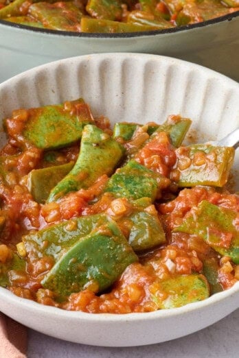 Lebanese green beans recipe.