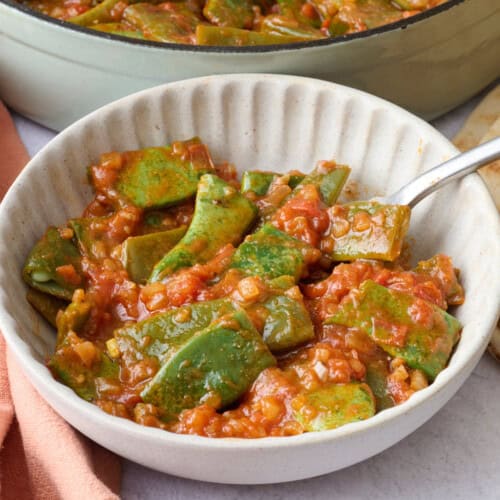 Lebanese green beans recipe.
