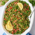 Lentil tabbouleh salad recipe.