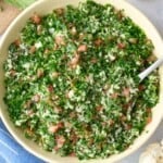 Cauliflower tabbouleh salad recipe.