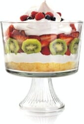 Glass trifle bowl.