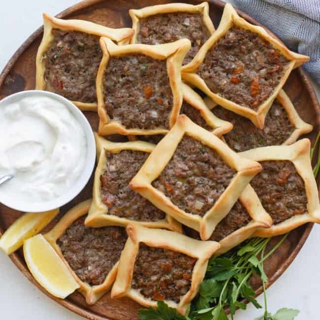 Lebanese meat pies recipe.