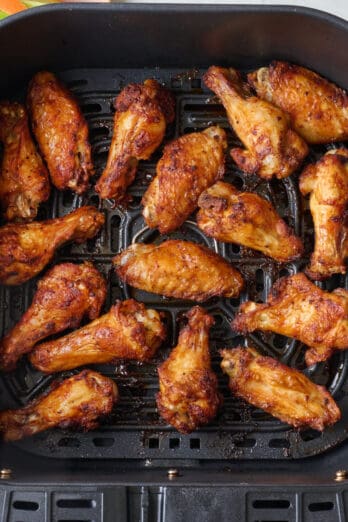 Air fryer chicken wings recipe.