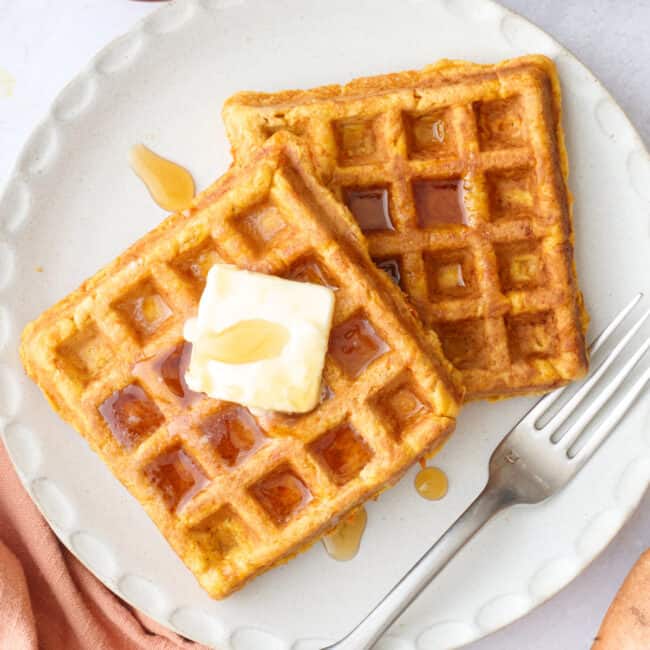 Sweet potato waffles recipe.